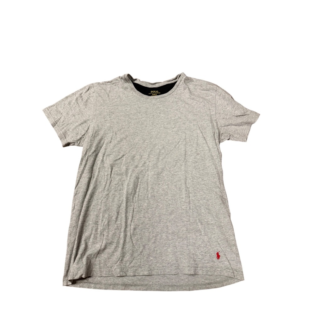 Polo Ralph Lauren Mens Supreme Comfort T-Shirt Heather Gray Red Pony Logo Size M